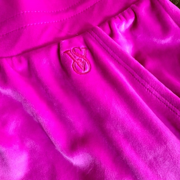 Victoria's Secret Pink Velour Sweatpants NWOT - Picture 3 of 9